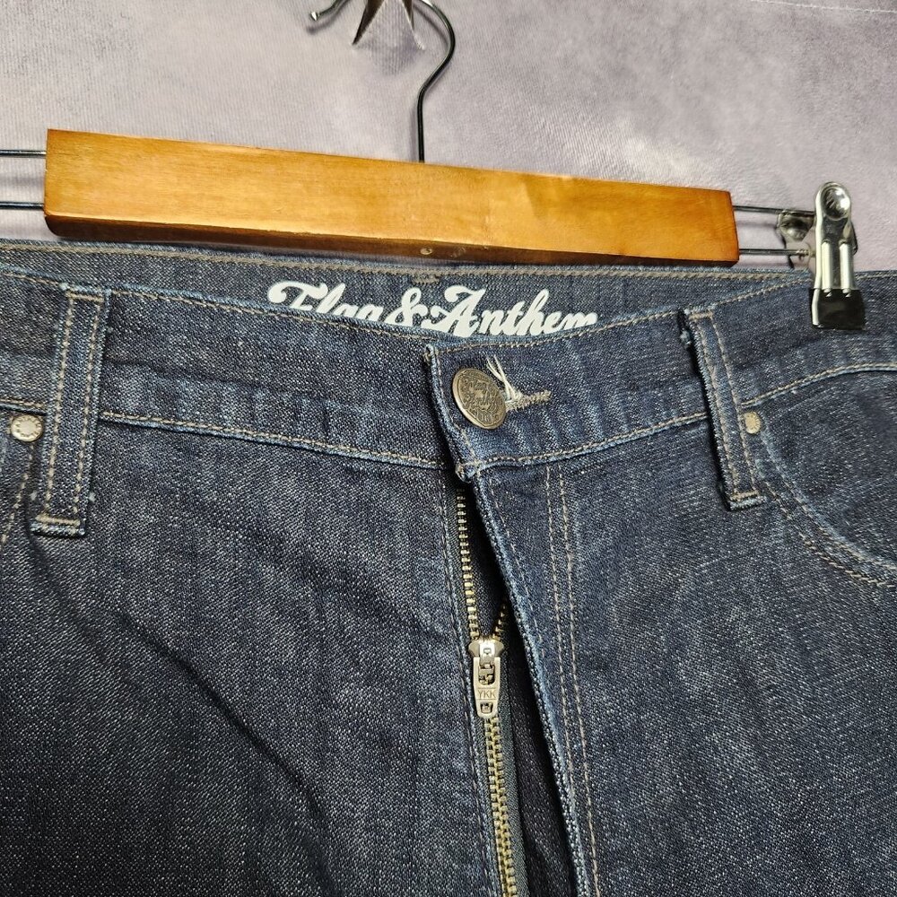 Flag & Anthem Jeans Mens 38x30 Nashville Straight Bennington Wash Denim Pants - Picture 16 of 16